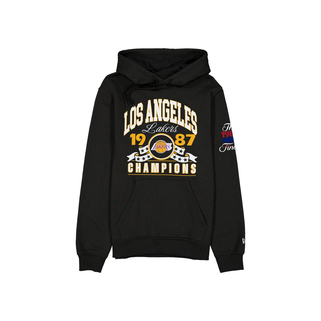 Los Angeles Lakers Hardwood Classics 1987 Champions Black Hoodie