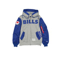 Alpha Industries x Buffalo Bills Historic Gray MA-1 Full Zip Fleece Jacket