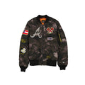Alpha Industries x Atlanta Braves Black Camo MA-1 Bomber Jacket