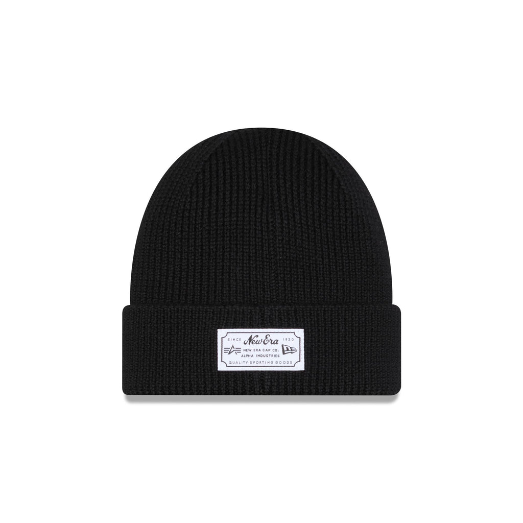 Alpha Industries x Los Angeles Dodgers Black Cuff Knit Hat