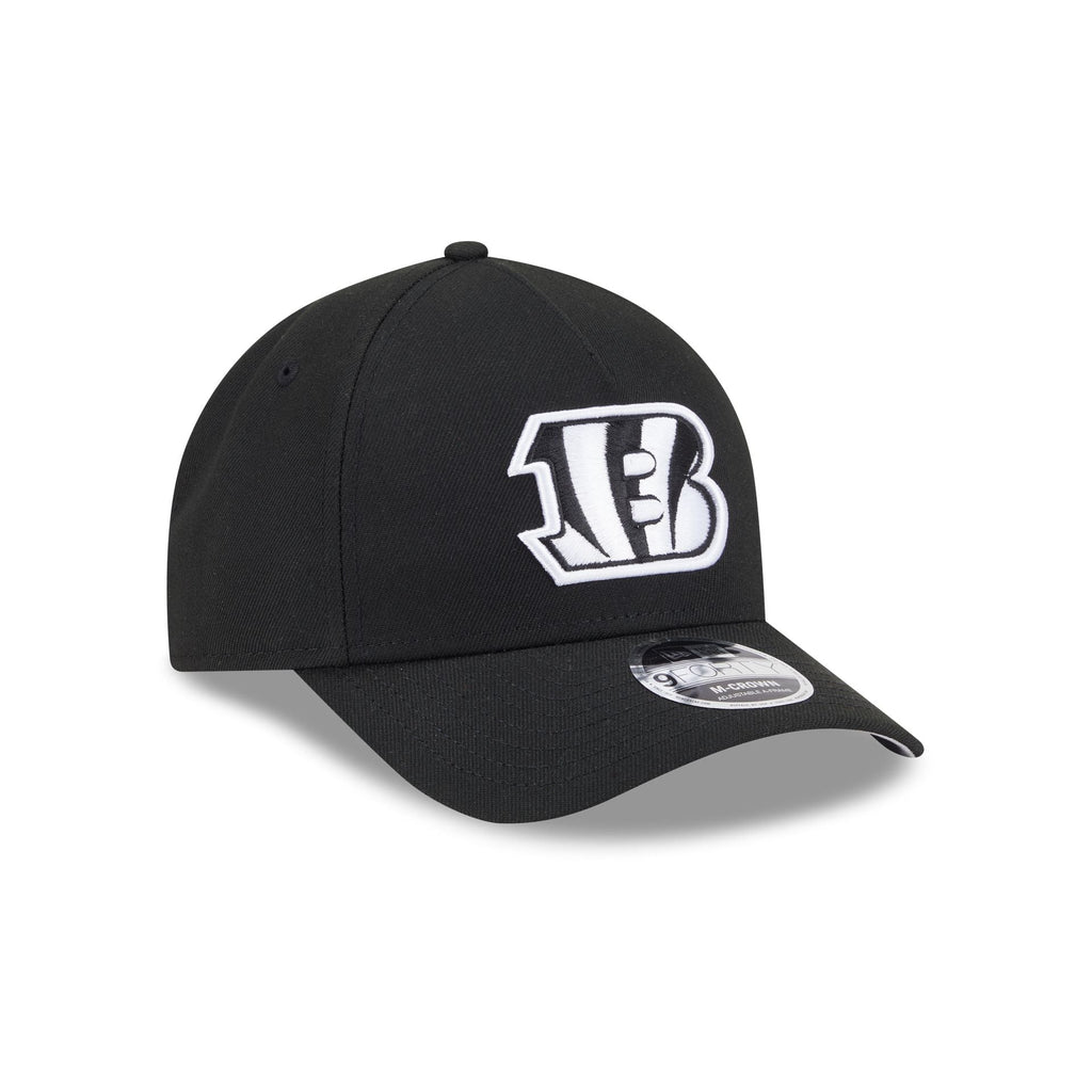 Cincinnati Bengals Black & White 9FORTY M-Crown A-Frame Snapback Hat