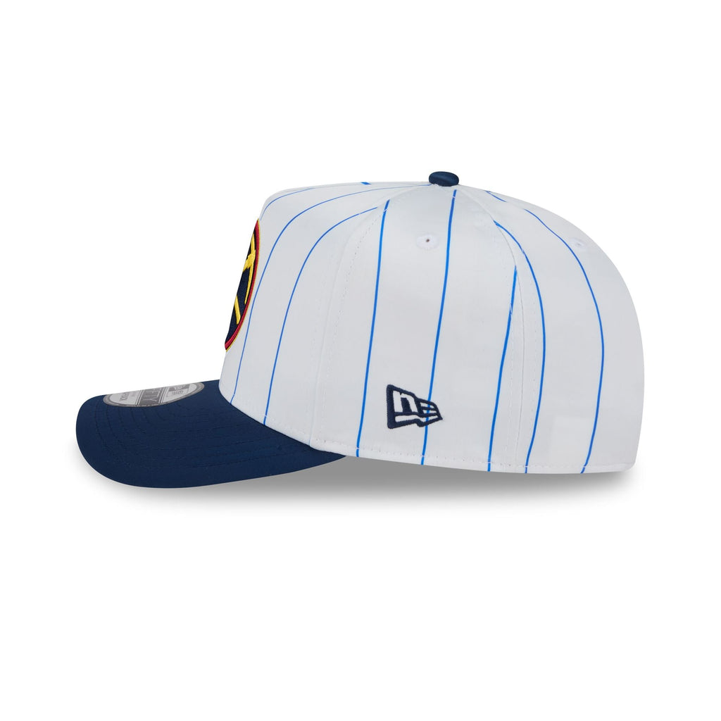 Denver Nuggets Satin Pinstripe 9FIFTY A-Frame Snapback Hat