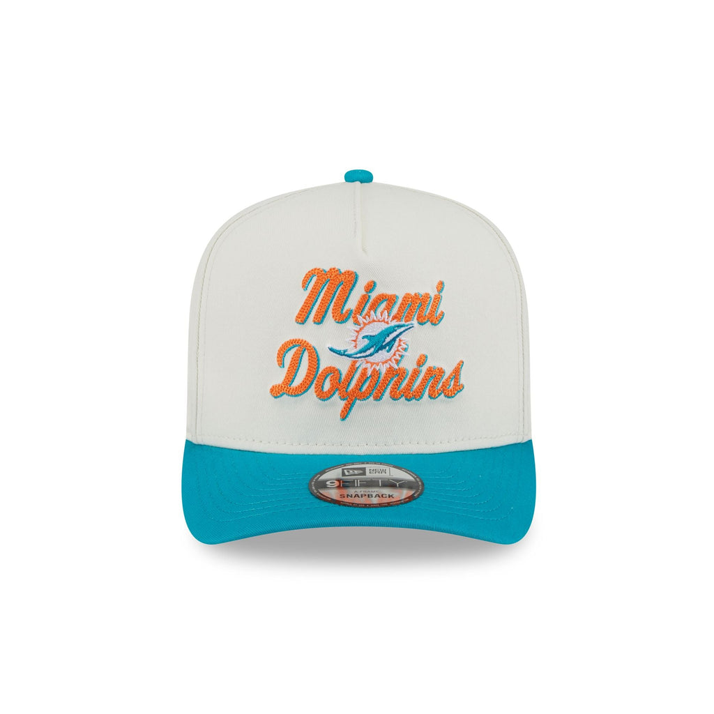Miami Dolphins Chainstitch 9FIFTY A-Frame Snapback Hat