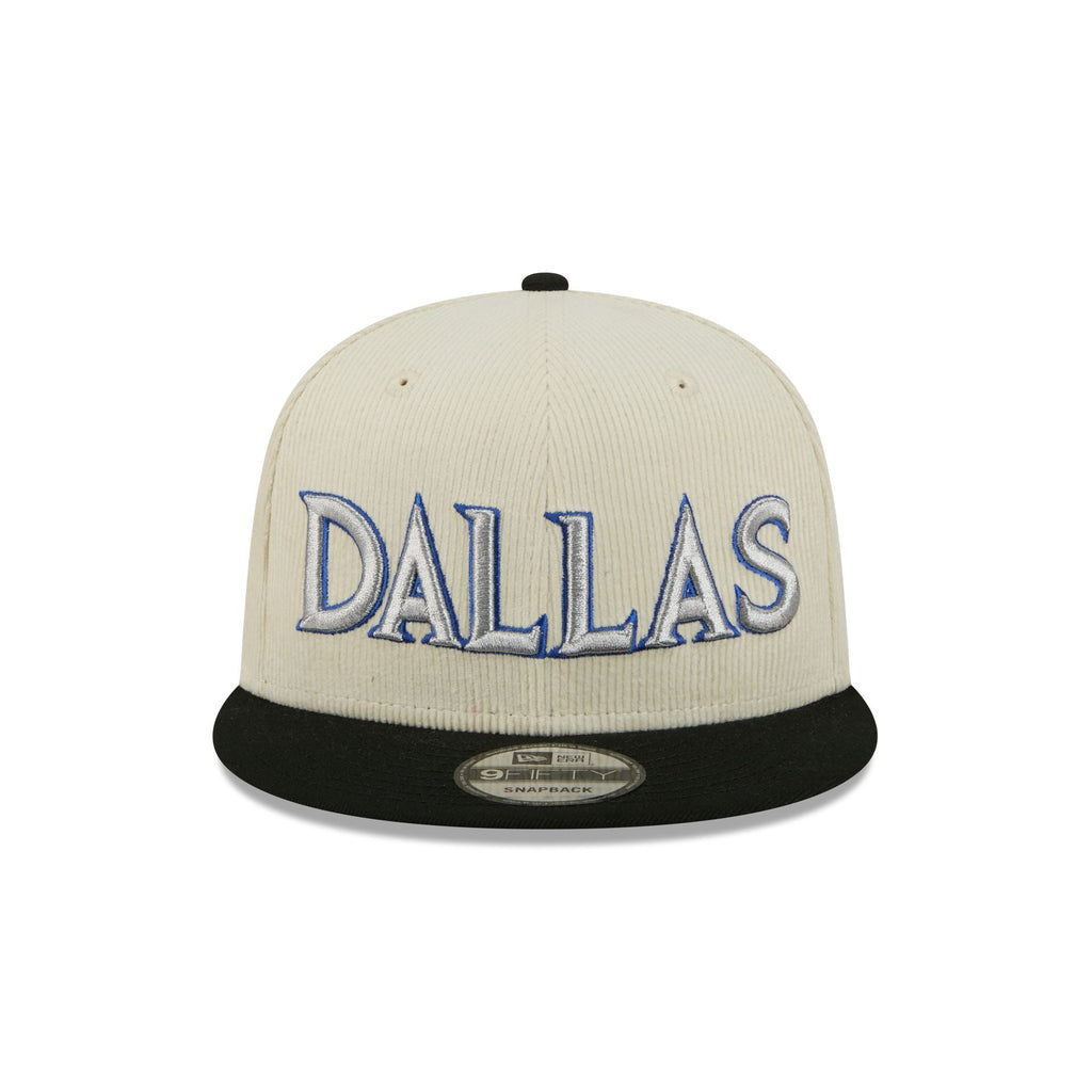 Dallas Mavericks 2025 City Edition Chrome White Corduroy 9FIFTY Snapback Hat