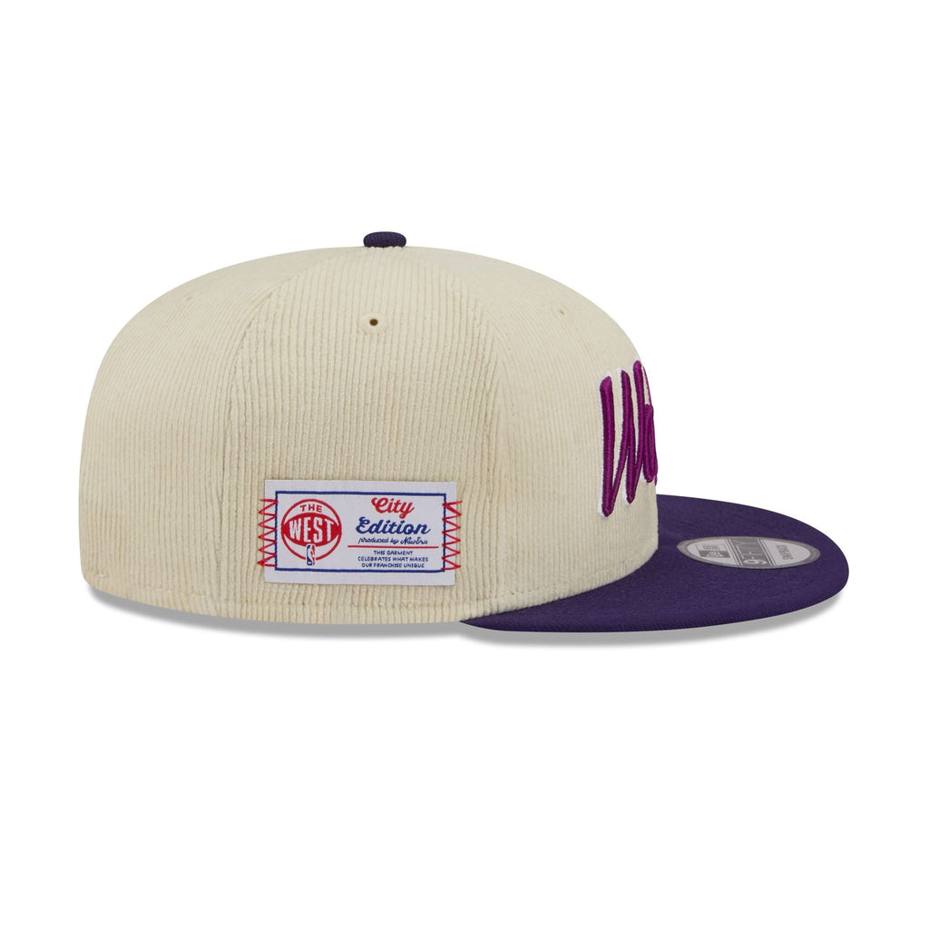 Minnesota Timberwolves 2025 City Edition Chrome White Corduroy 9FIFTY Snapback Hat
