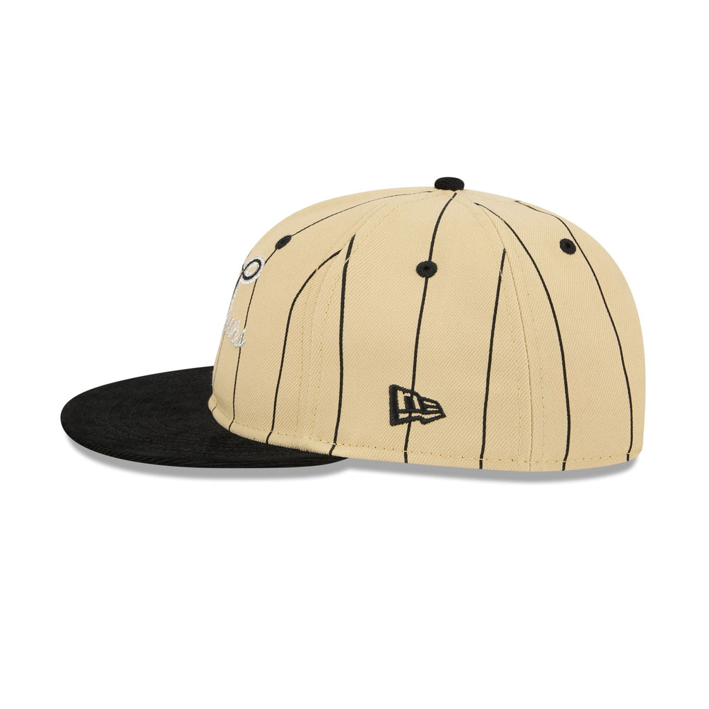 San Antonio Spurs Pinstripe Script Retro Crown 9FIFTY Adjustable Hat