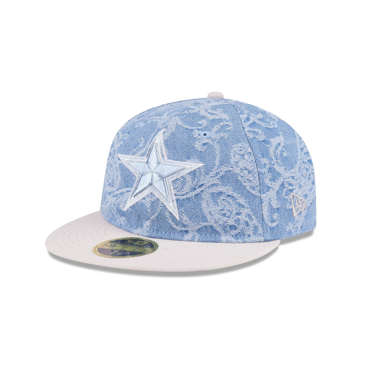 Just Caps Jacquard Denim Dallas Cowboys Retro Crown 59FIFTY Fitted Hat