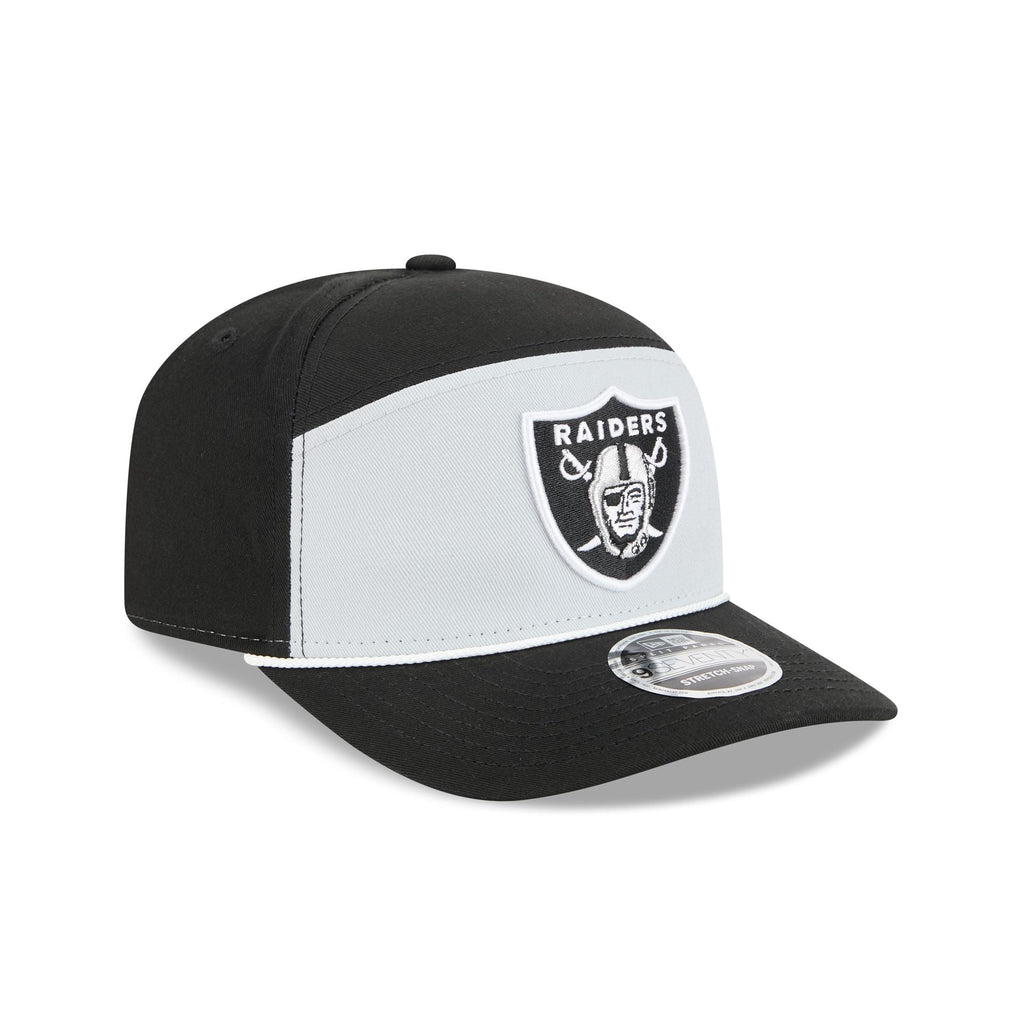Las Vegas Raiders Split Panel 9SEVENTY Stretch-Snap Hat