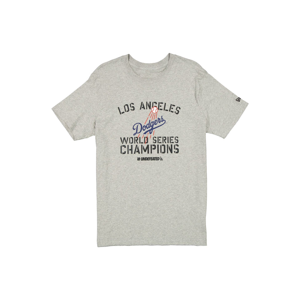Undefeated x Los Angeles Dodgers 2024 World Series Champions Gray T-Shirt