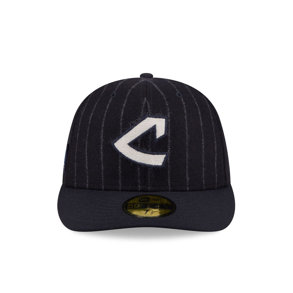 Cleveland Guardians Pinstripe Merino & Cashmere Moon 59FIFTY Fitted Hat
