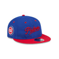 Detroit Pistons Chainstitch Script Retro Crown 9FIFTY Snapback Hat