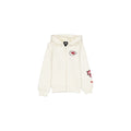 Kansas City Chiefs Girls Chrome White Full-Zip Hoodie