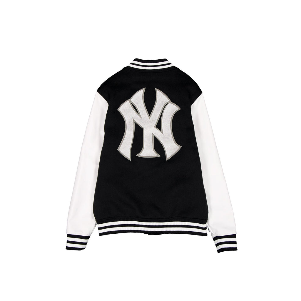New York Yankees Black & White Varsity Jacket