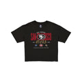San Francisco 49ers 2026 Functional Fandom Women's Black Cropped T-Shirt