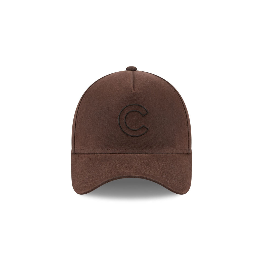Chicago Cubs Waxed Canvas Brown 59FORTY A-Frame Fitted Hat