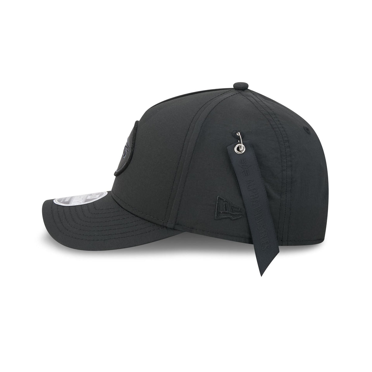 Alpha Industries x New York Jets Nylon Black 9FORTY M-Crown A-Frame Snapback Hat