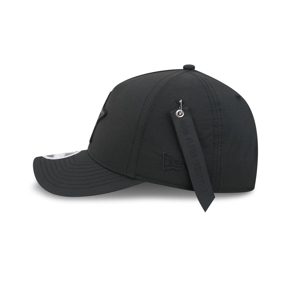 Alpha Industries x Dallas Cowboys Nylon Black 9FORTY M-Crown A-Frame Snapback Hat