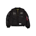 Alpha Industries x San Francisco 49ers Black 2-in-1 MA-1 Flight Jacket + Vest