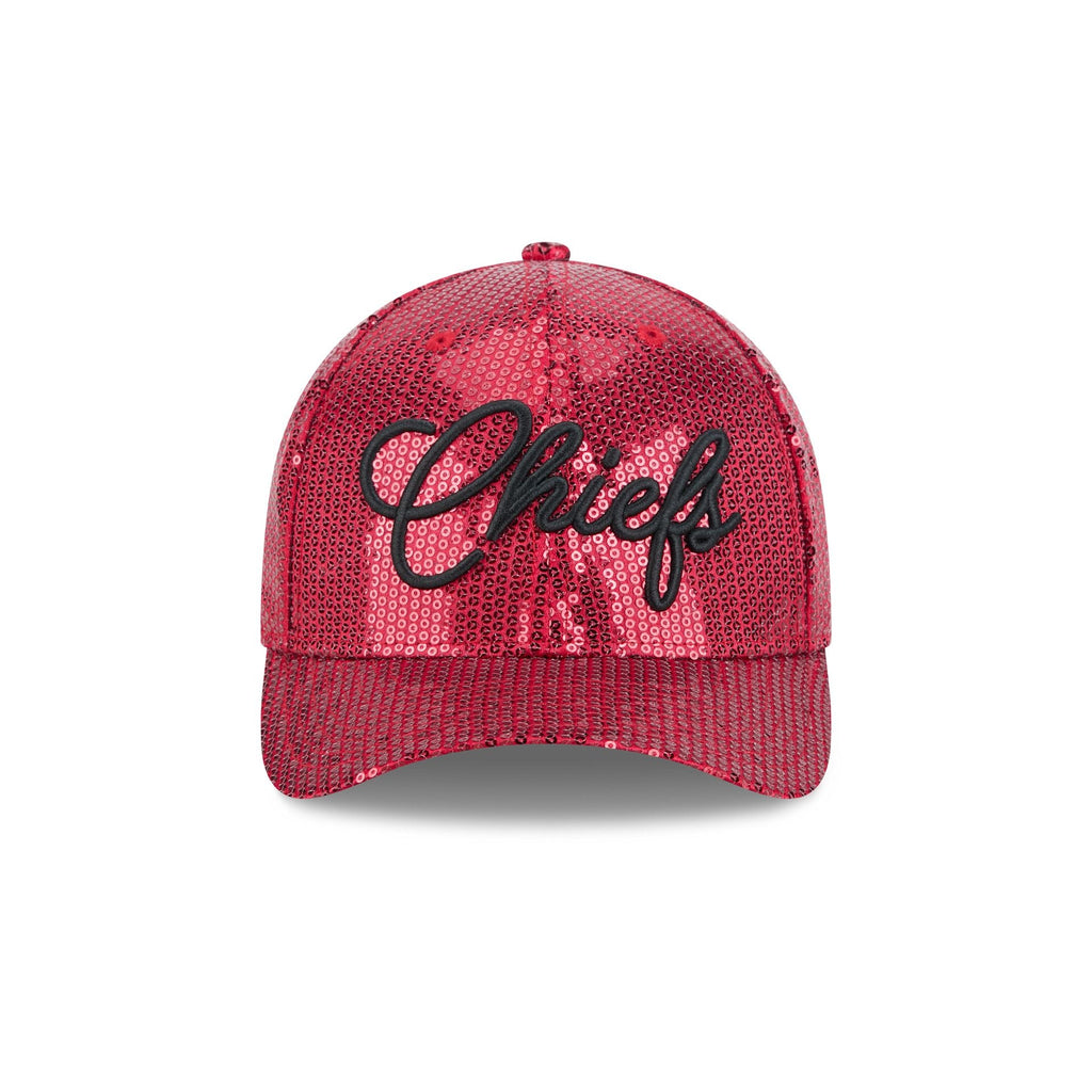 Kansas City Chiefs Sequin Script Women's 9FORTY M-Crown Snapback Hat