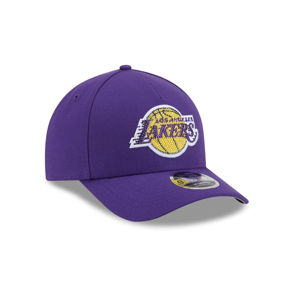 Los Angeles Lakers Rhinestone Patch 9FORTY M-Crown A-Frame Snapback Hat