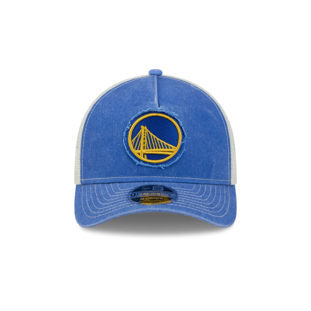 Golden State Warriors Frayed Logo 9FORTY M-Crown A-Frame Trucker Hat