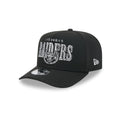 Las Vegas Raiders Gold Laurel Black 9FIFTY A-Frame Snapback Hat