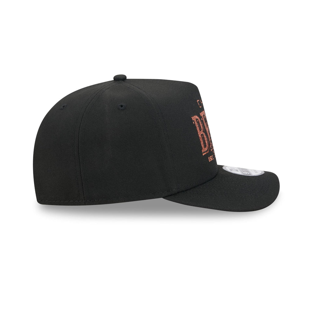 Chicago Bears Gold Laurel Black 9FIFTY A-Frame Snapback Hat