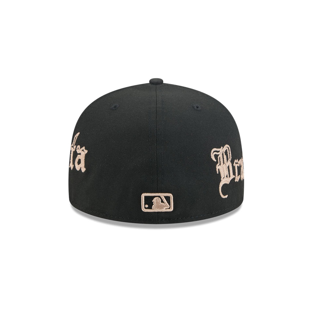 Atlanta Braves Gothic Lettering 59FIFTY Fitted Hat