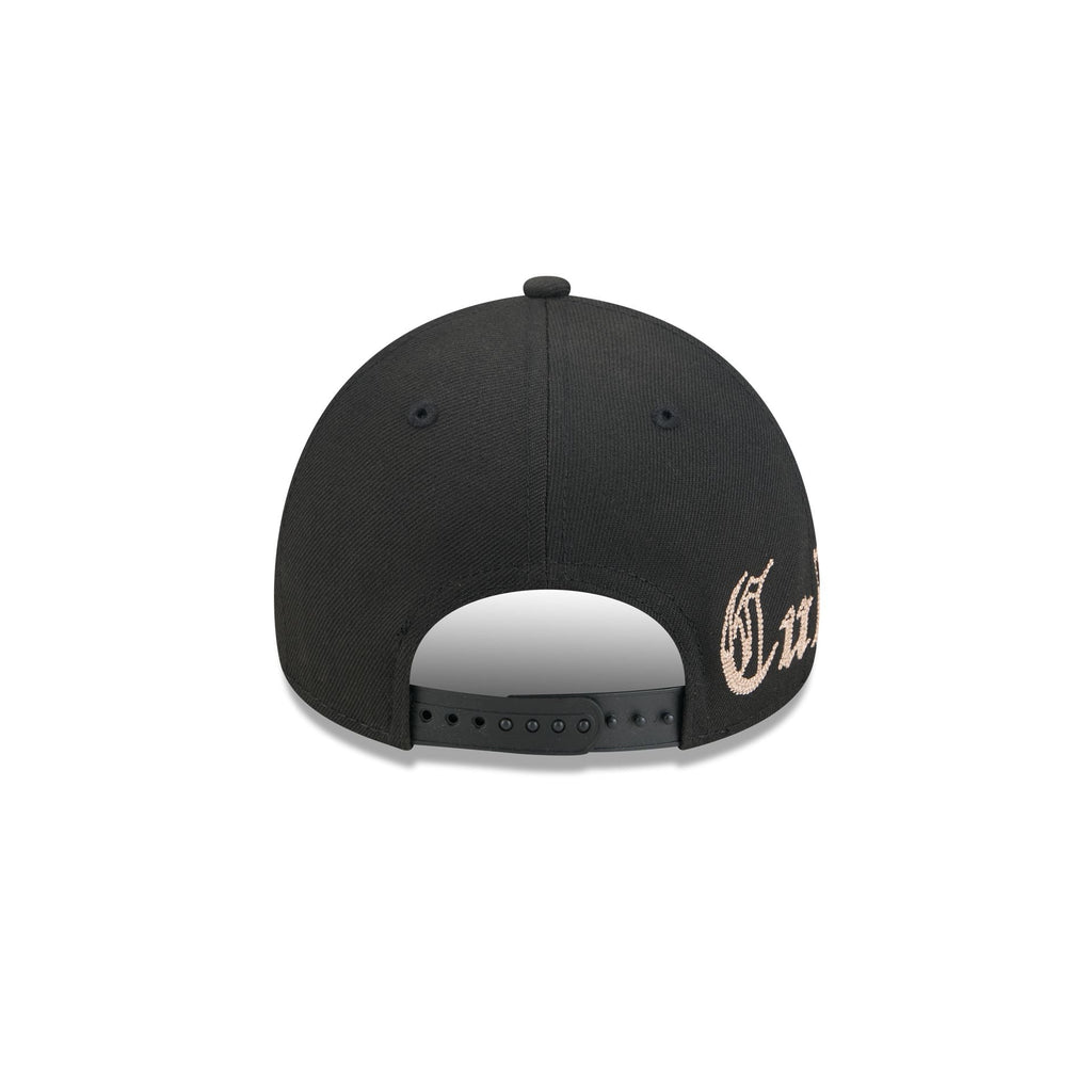 Chicago Cubs Gothic Lettering 9FORTY A-Frame Snapback Hat