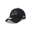 Detroit Lions Nylon Black 9TWENTY Adjustable Hat