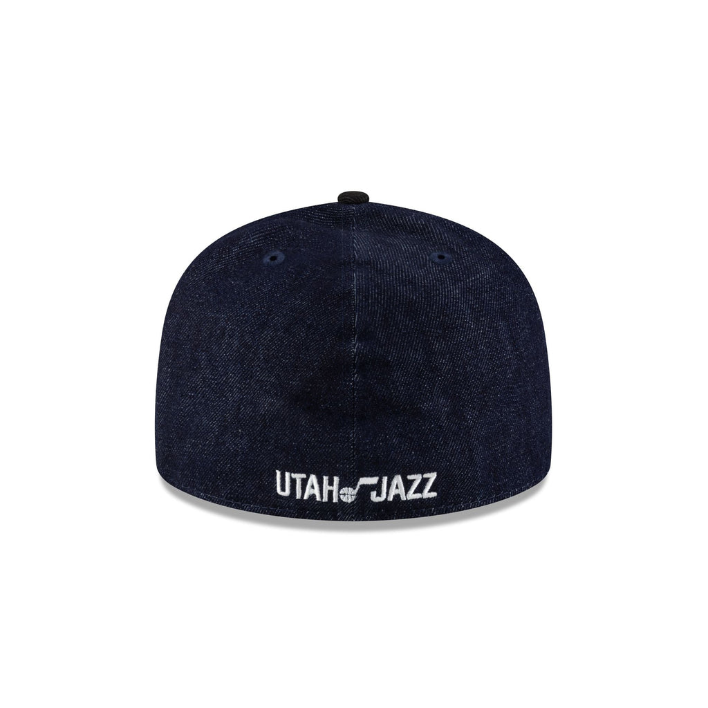 Utah Jazz Navy Denim 59FIFTY A-Frame Fitted Hat