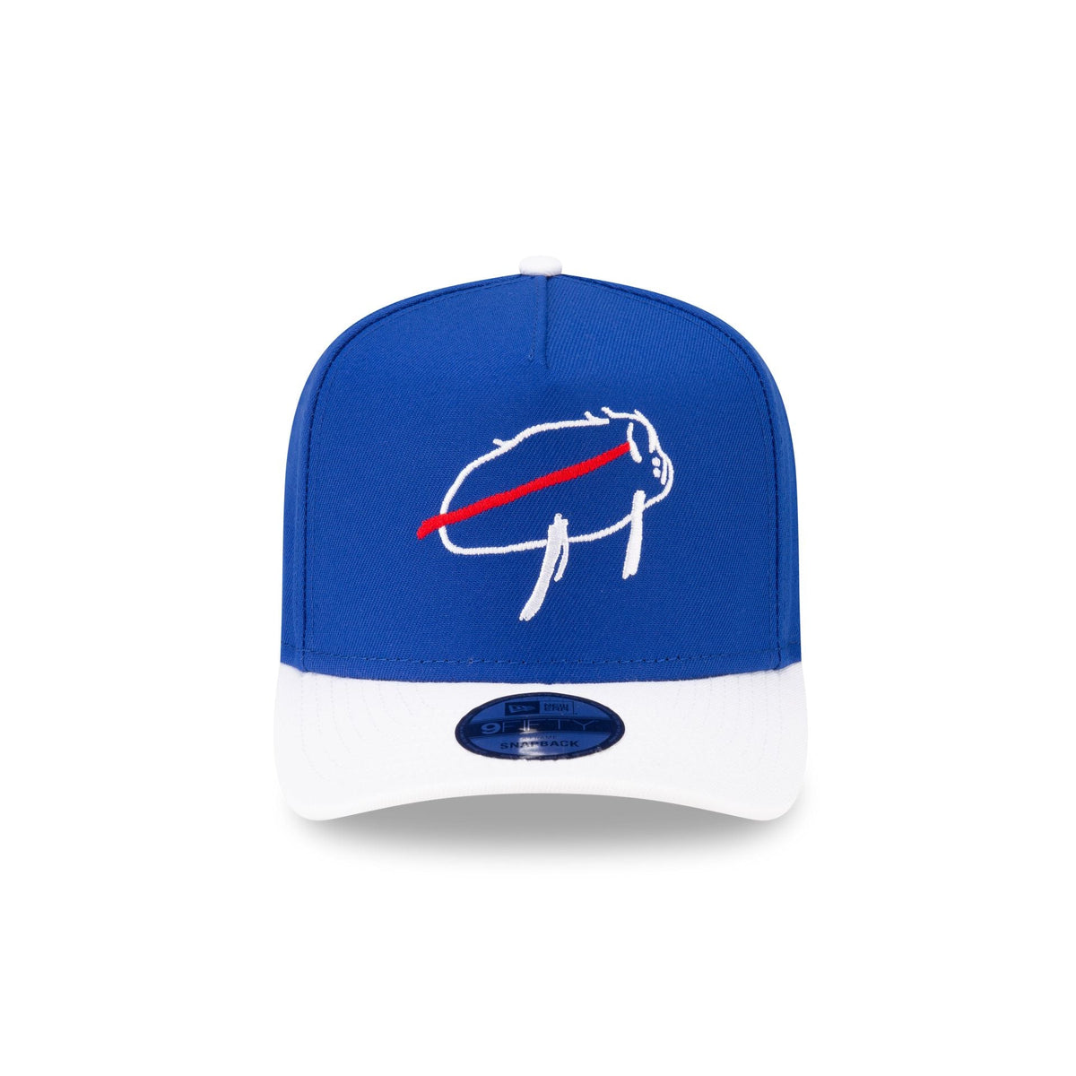 Buffalo Bills Billustration White Visor 9FIFTY A-Frame Snapback Hat